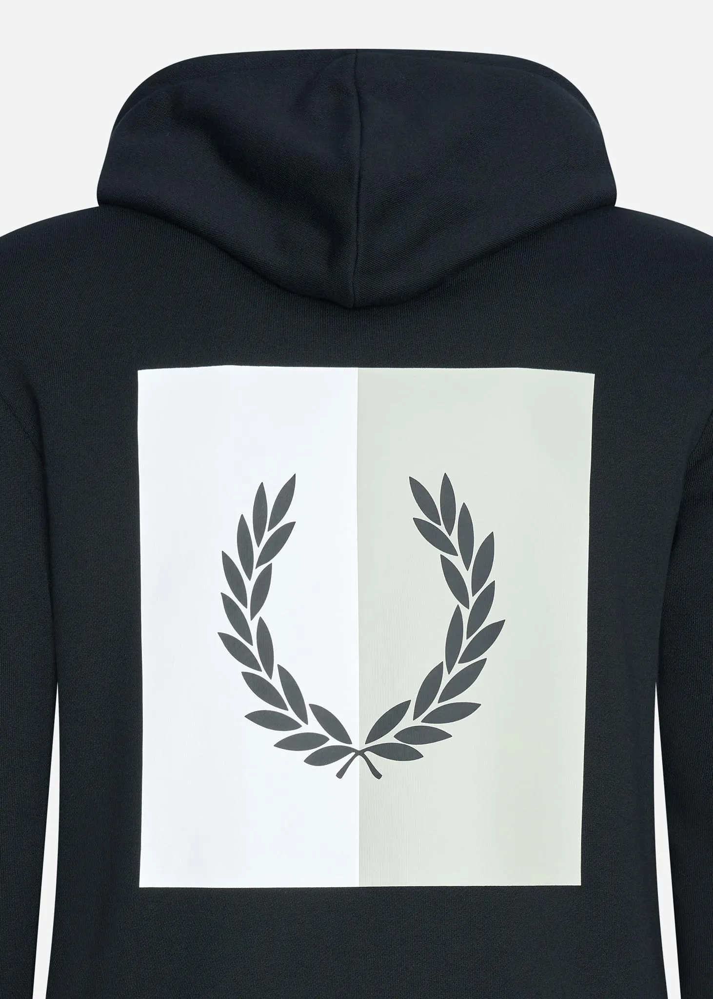 Laurel wreath hooded sweat - black