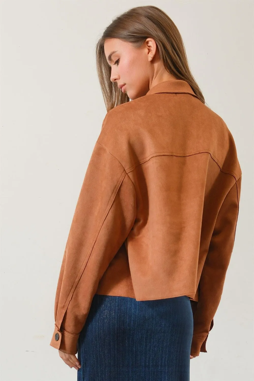 Leigh Faux Suede Jacket