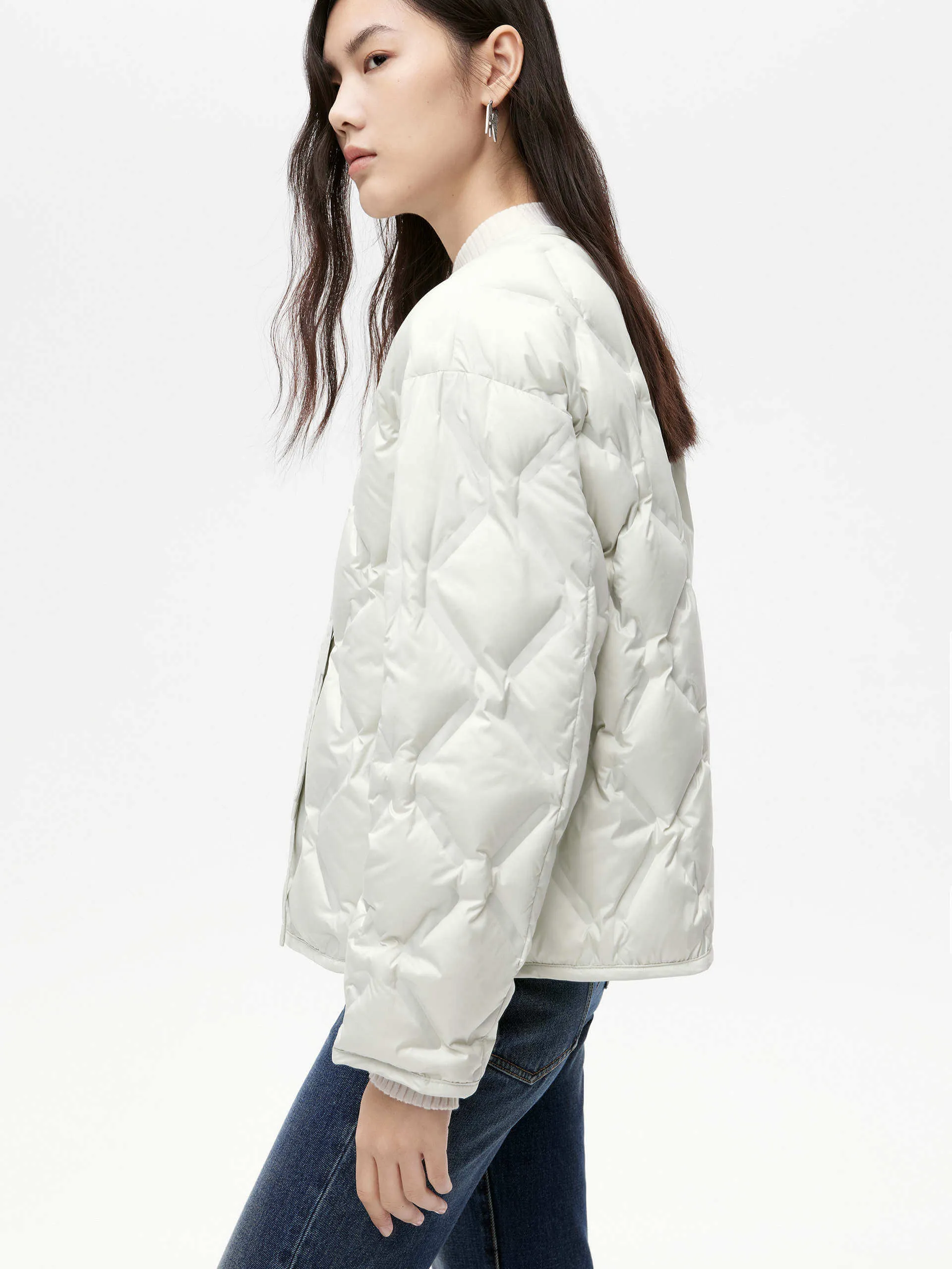 Lightweight Cropped Down Jacket