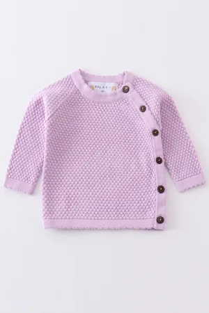 Lilac buttons sweater-baby