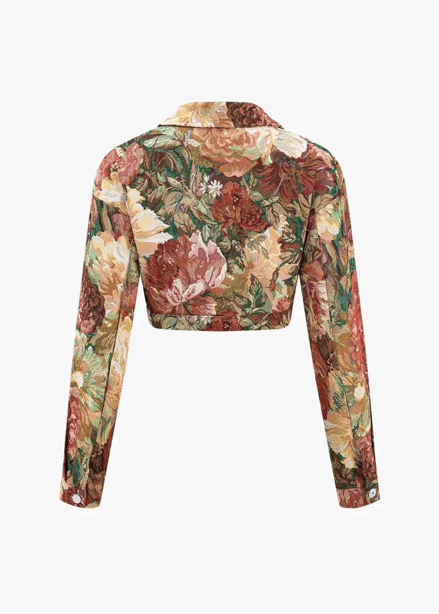 Mirna Floral Jacquard Jacket