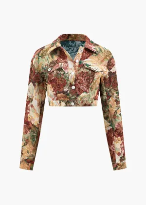 Mirna Floral Jacquard Jacket