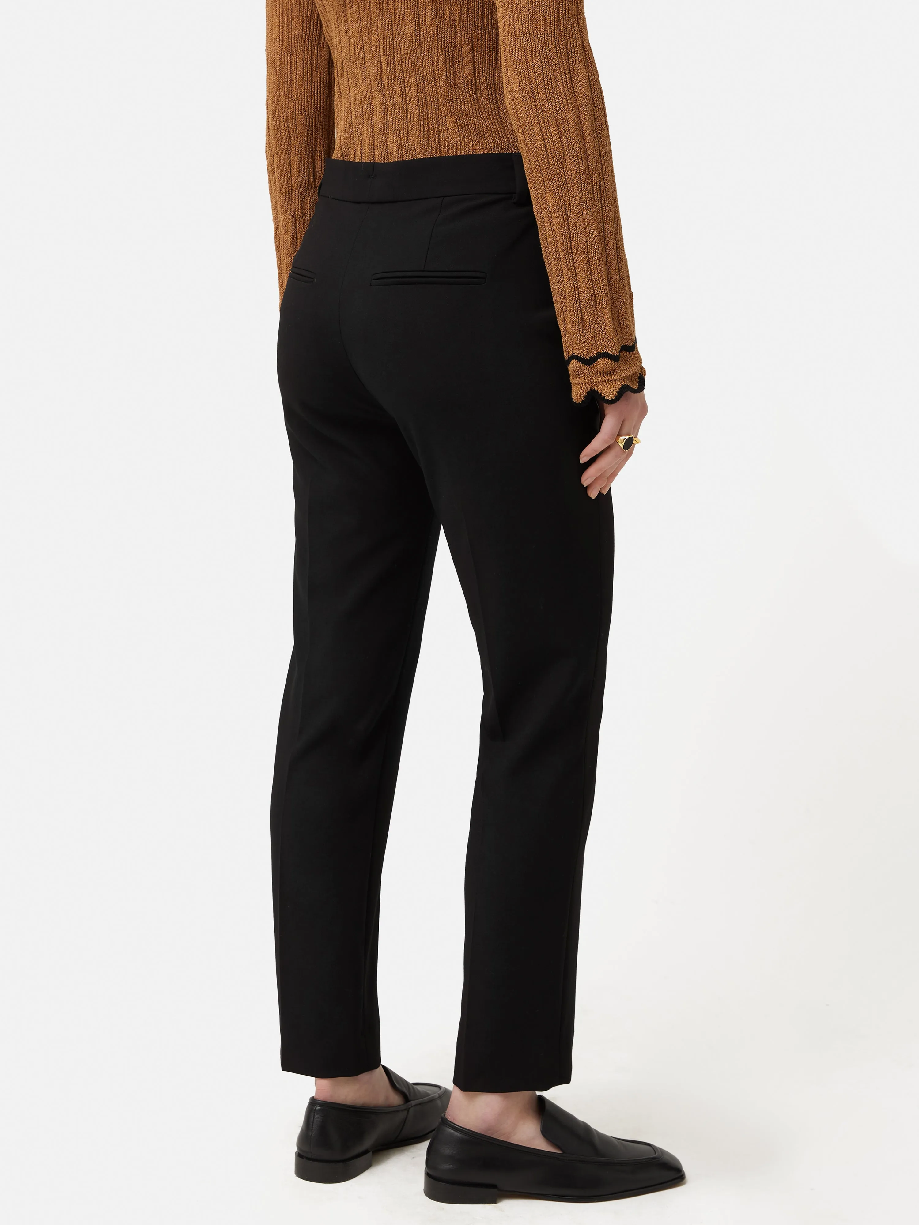 Modern Crepe Marden Trouser | Black