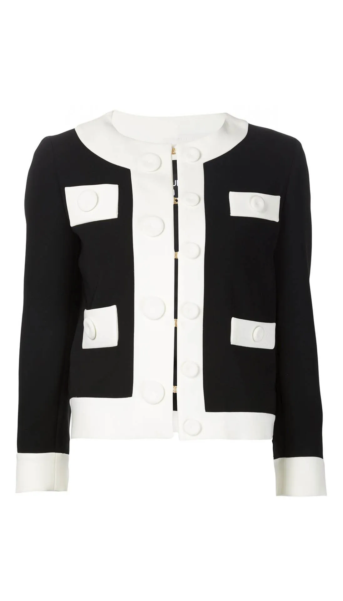 Monochrome cropped jacket