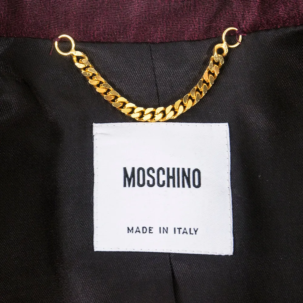 MOSCHINO 90s Burgundy Tuxedo