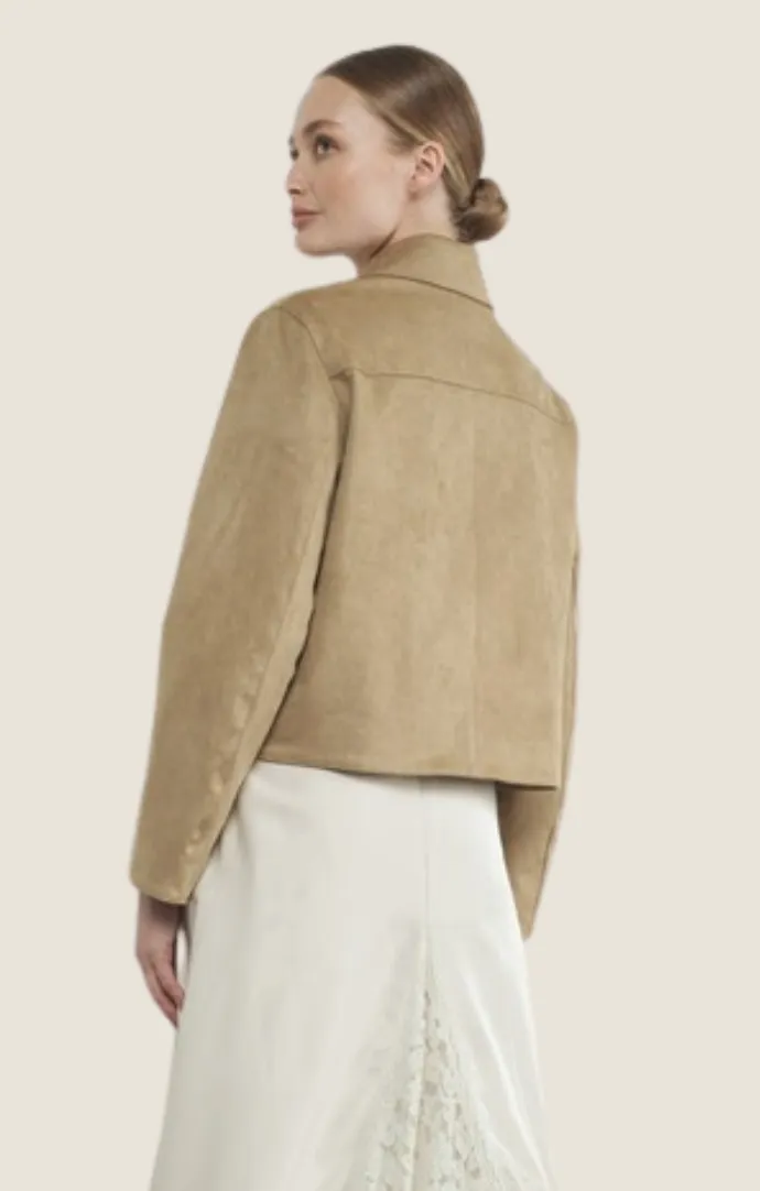 Naia Camel Faux Suède Jacket