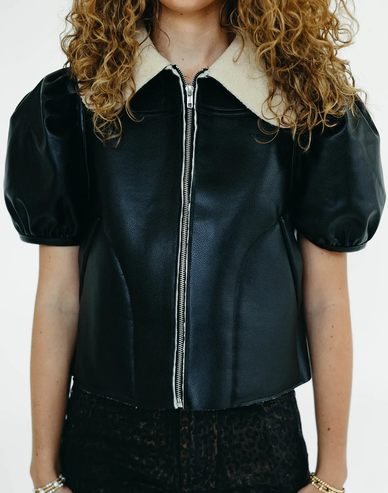 Nala Cropped Jacket - Black