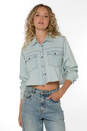 Nayeli Light Blue Sky Denim Jacket