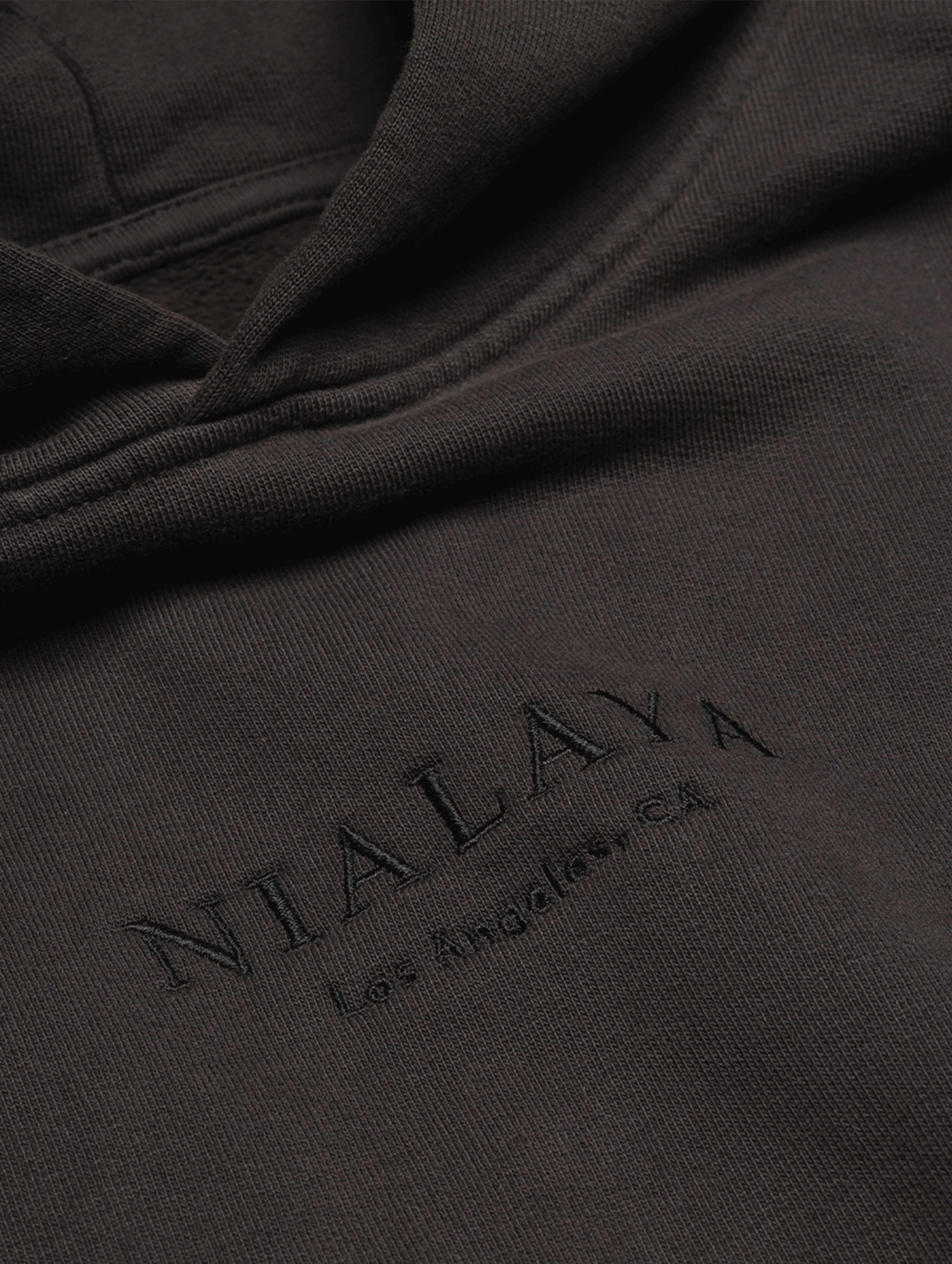 Nialaya Signature Embroidery Hoodie