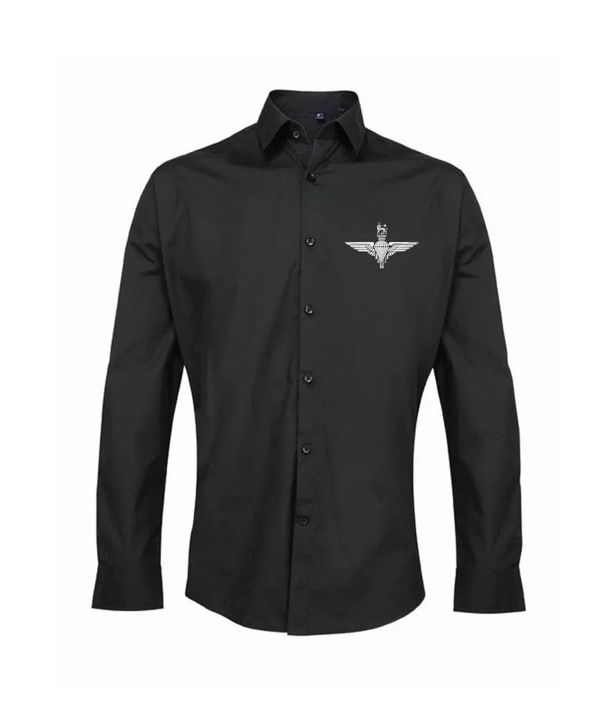 Parachute Regiment Embroidered Long Sleeve Oxford Shirt