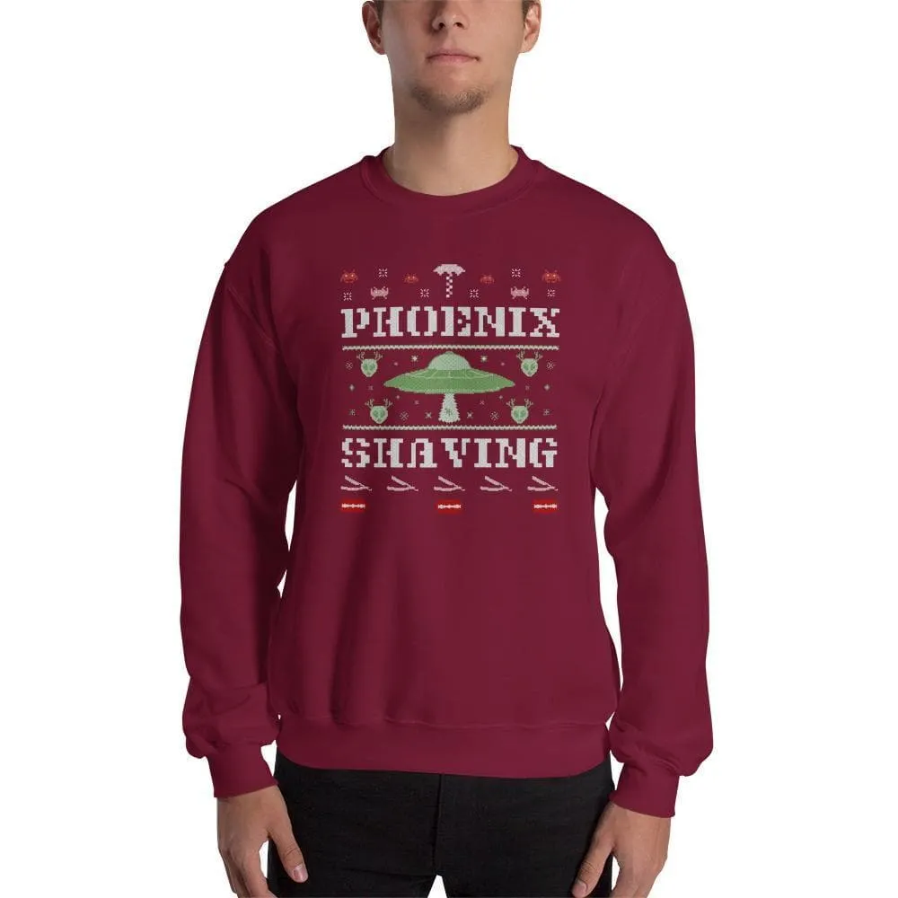 Phoenix Shaving UFO Ugly Sweater Sweatshirt