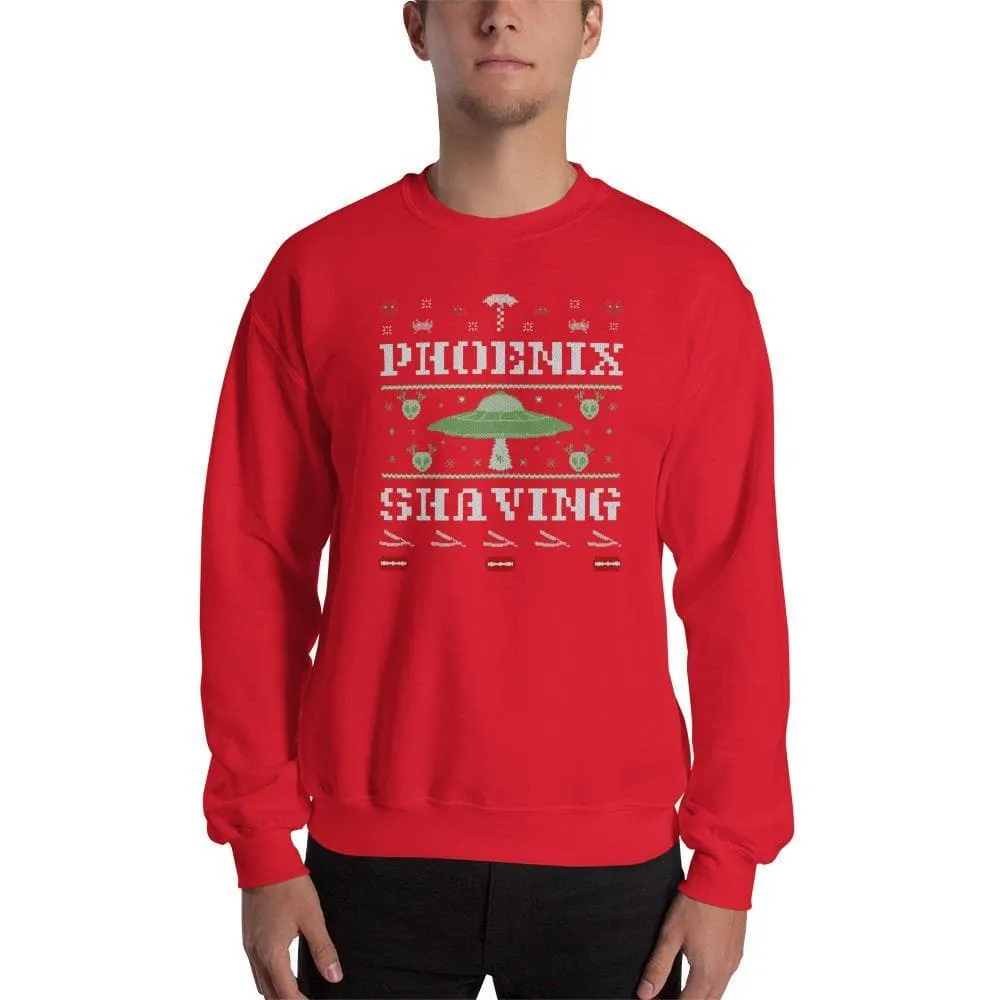 Phoenix Shaving UFO Ugly Sweater Sweatshirt