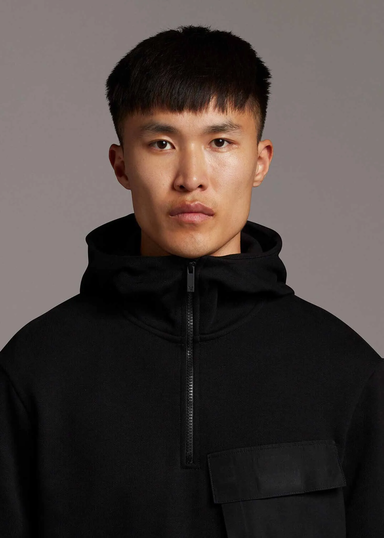 Pocket hoodie - jet black