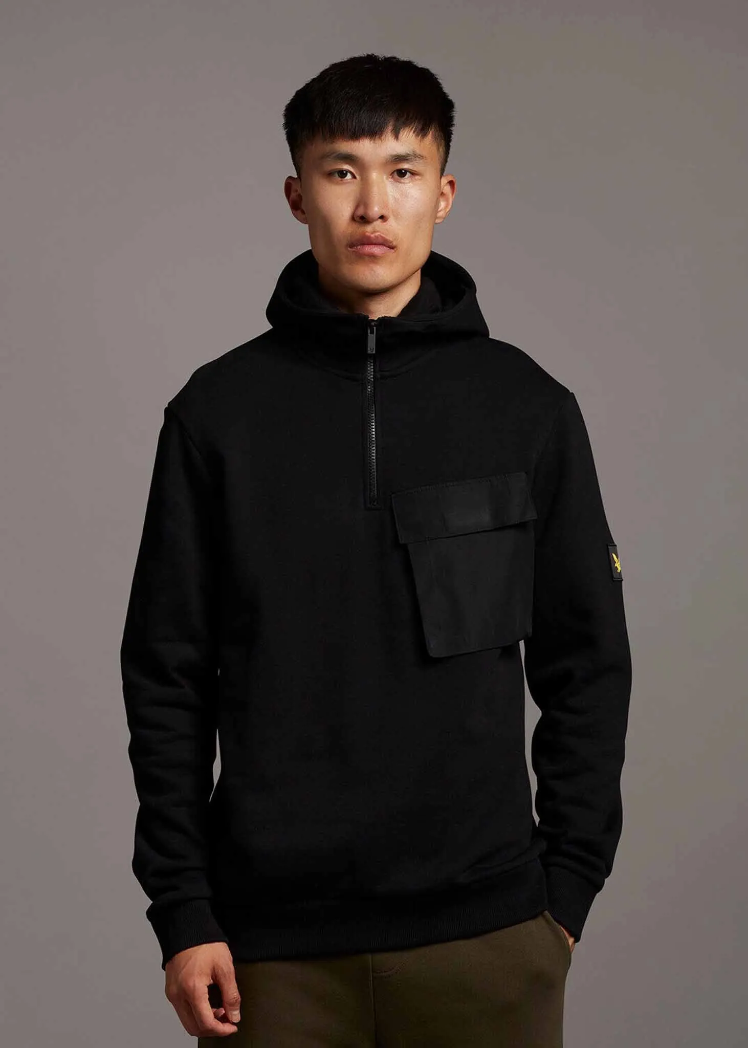 Pocket hoodie - jet black