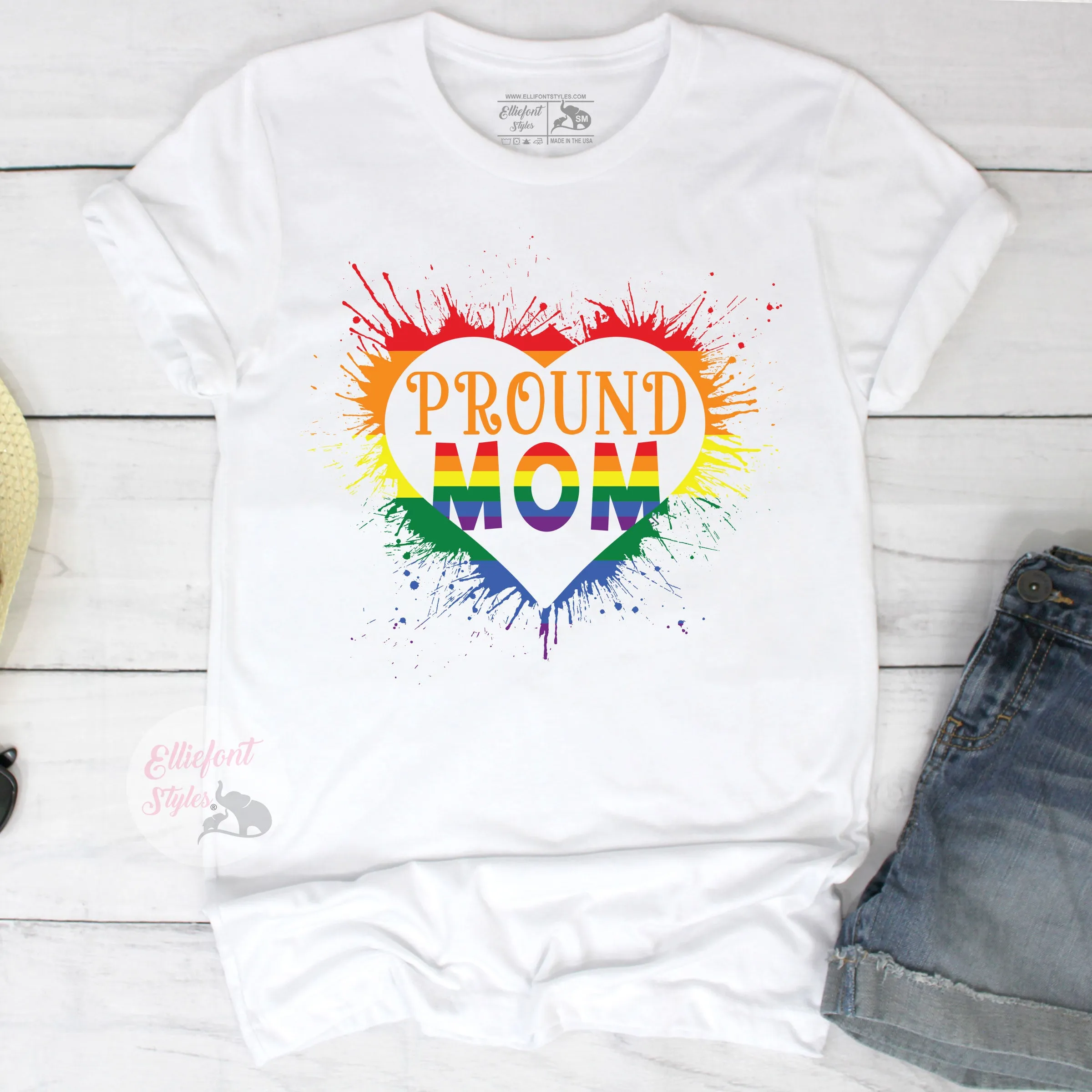 Proud Mom Gay Pride LGBT Shirt