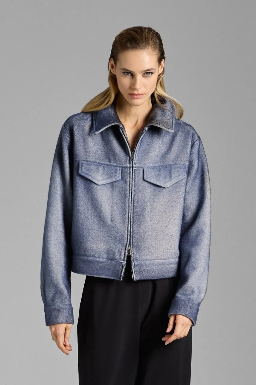 RECYCLED CASHMERE SHORT JACKET