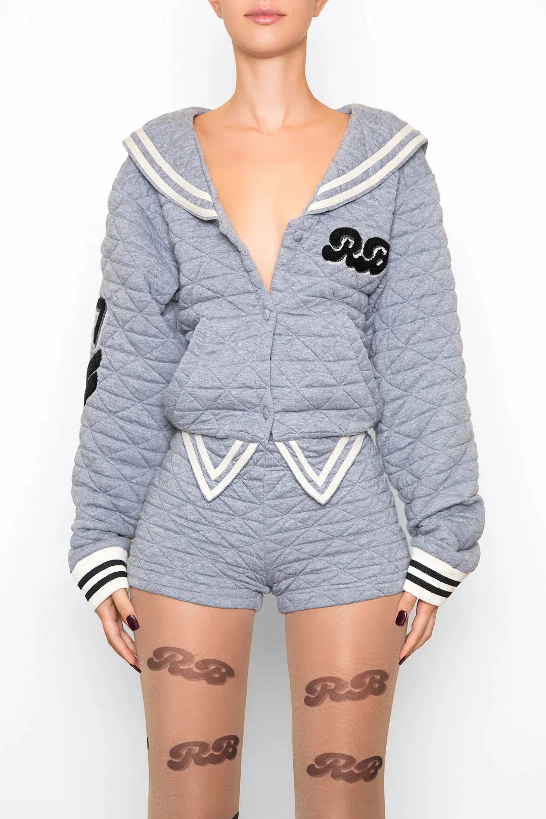 Ricki Brazil Gray Varsity Fleece Set