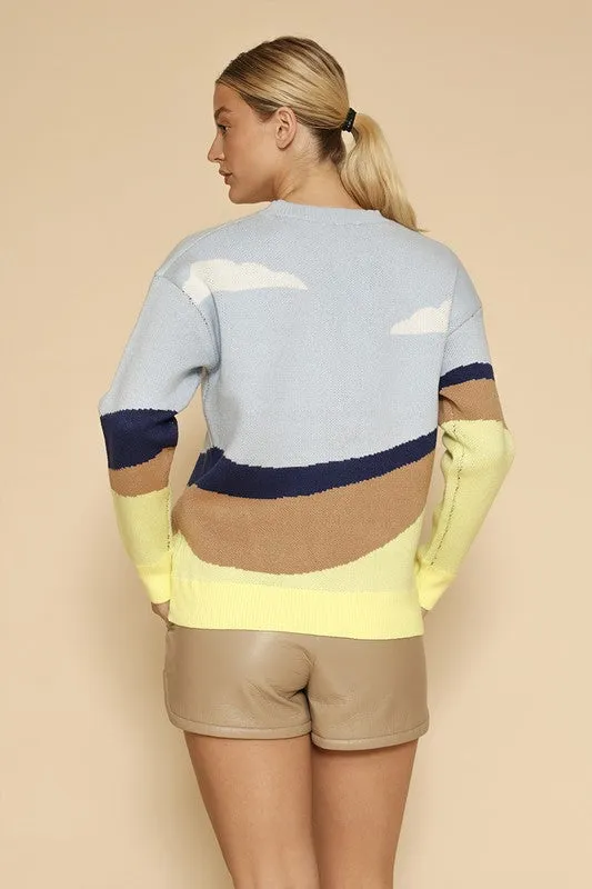 Roadrunner Knit Multi-Color Sweater