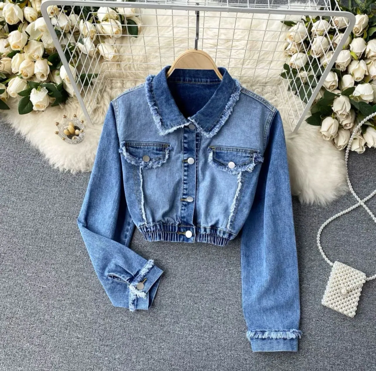 Robby cropped denim jacket