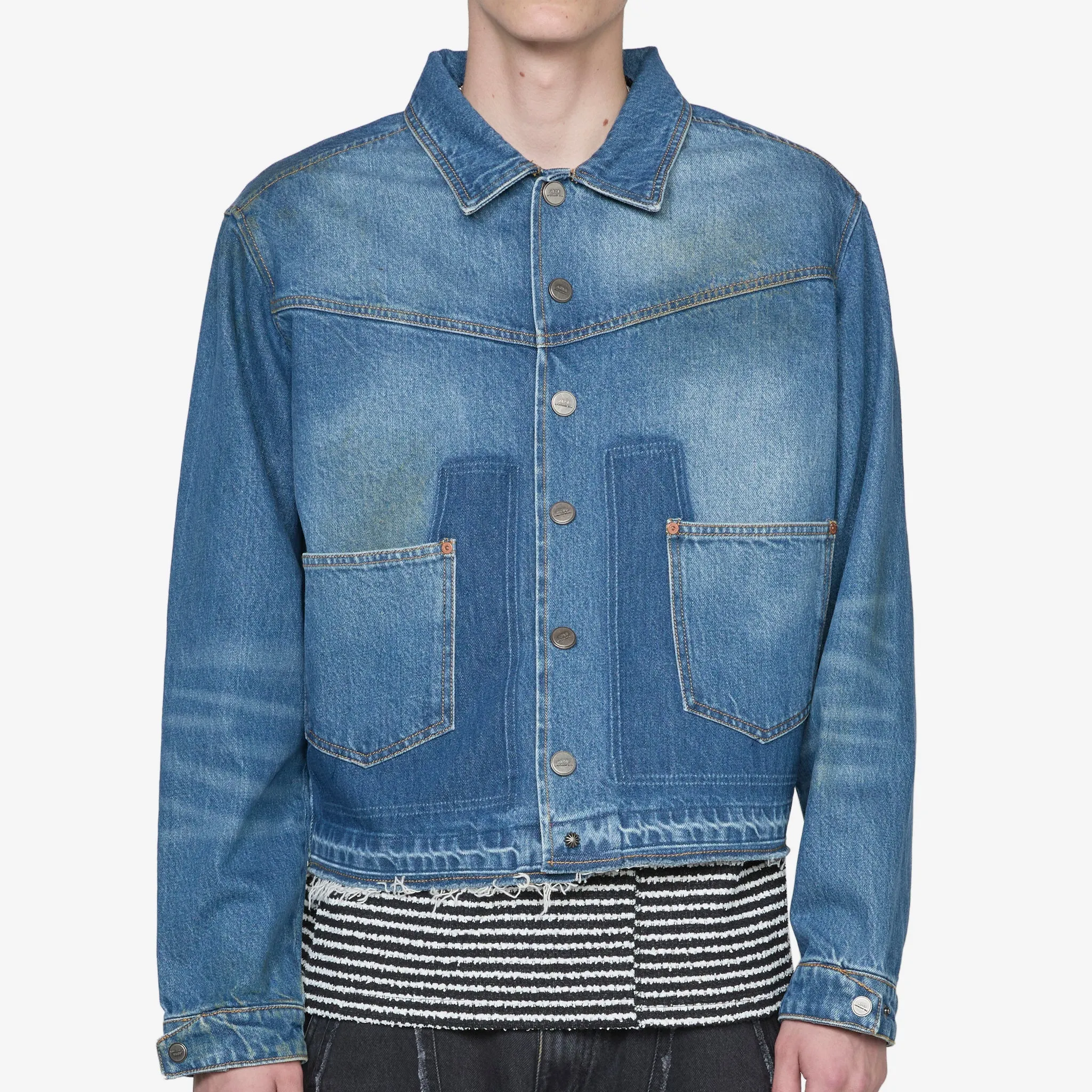 Rodeo Motorcycle Denim Jacket Blue