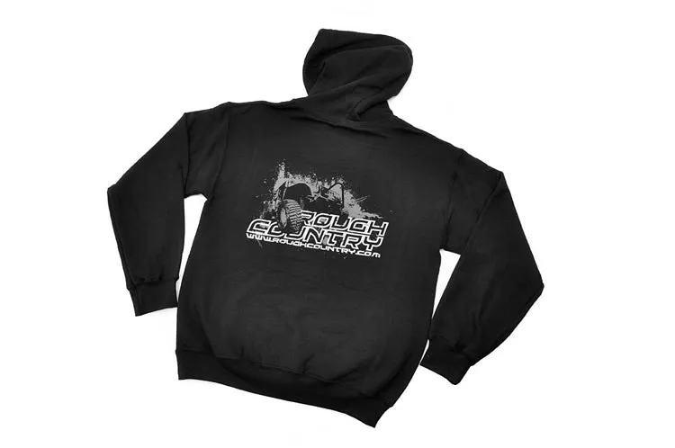 Rough Country Hoodie - Black - Size XL