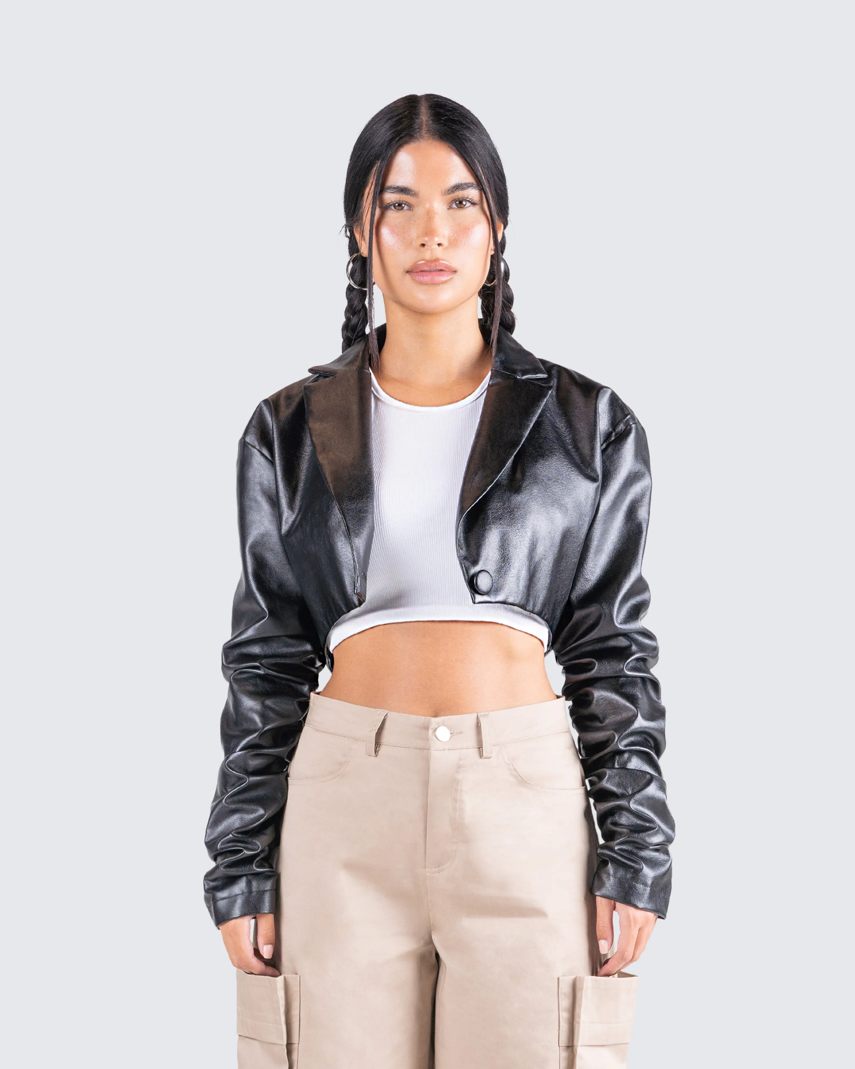 Ryder Black Cropped Jacket