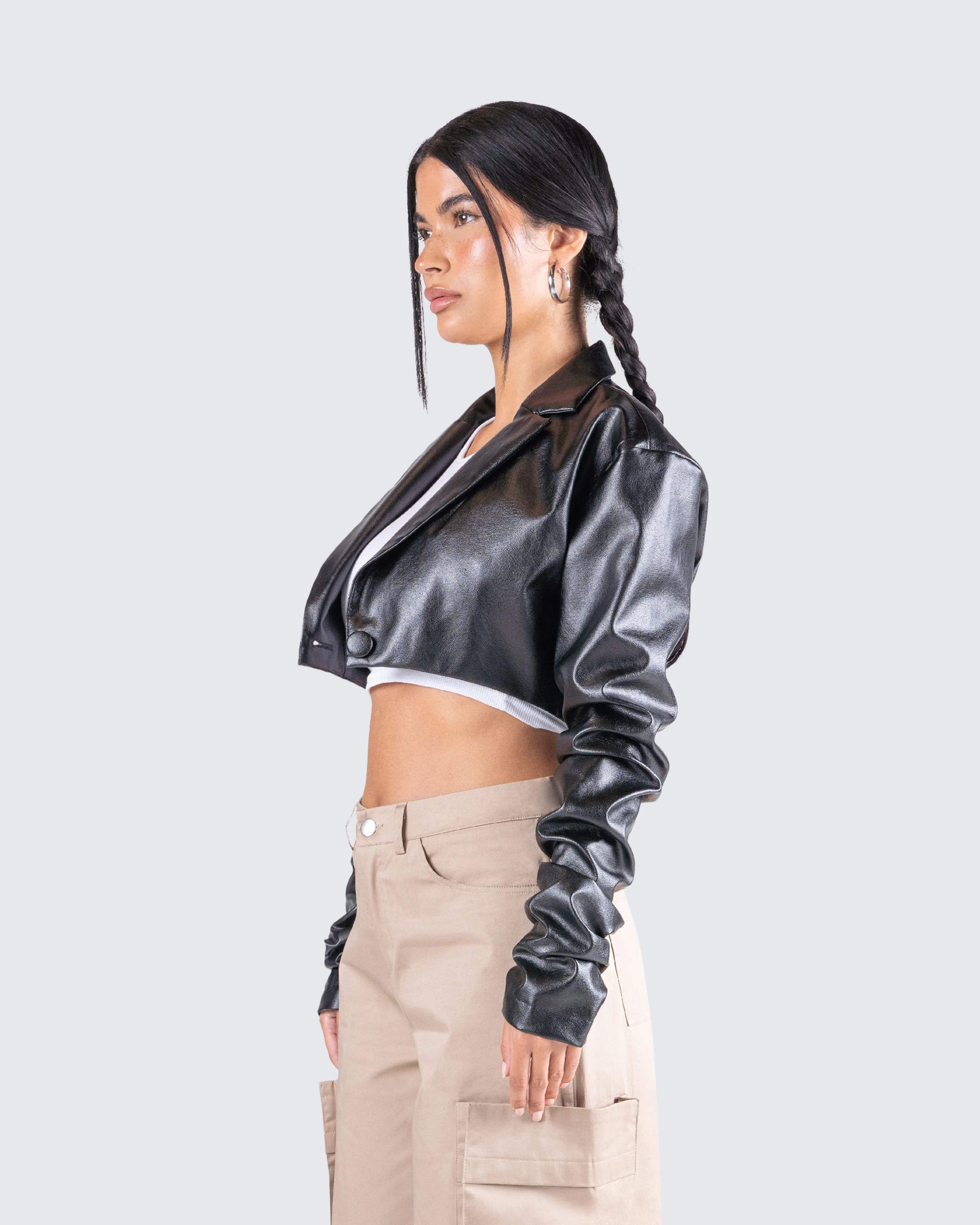 Ryder Black Cropped Jacket