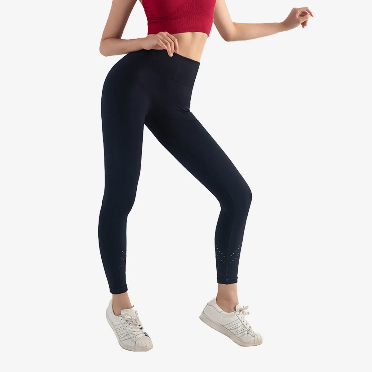 SALE - SORA Ultra Tight Seamless Cropped Legging - Lasercut