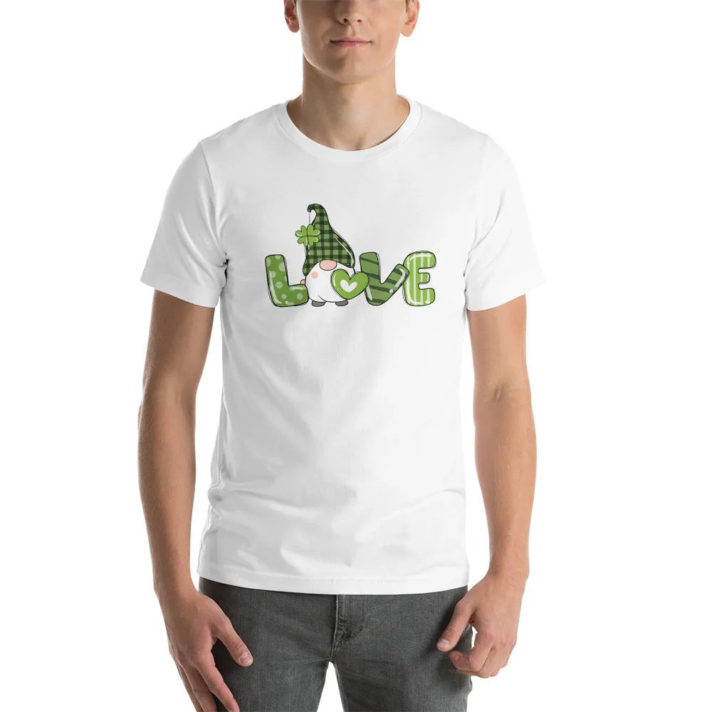 Shamrock Gnome Love St Patrick's Day Shirt