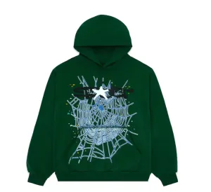 Sp5der Web Hoodie "GREEN" FW23