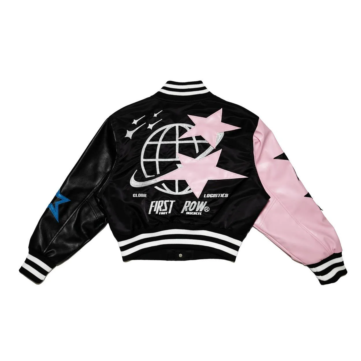 STARS VARSITY JACKET: Black