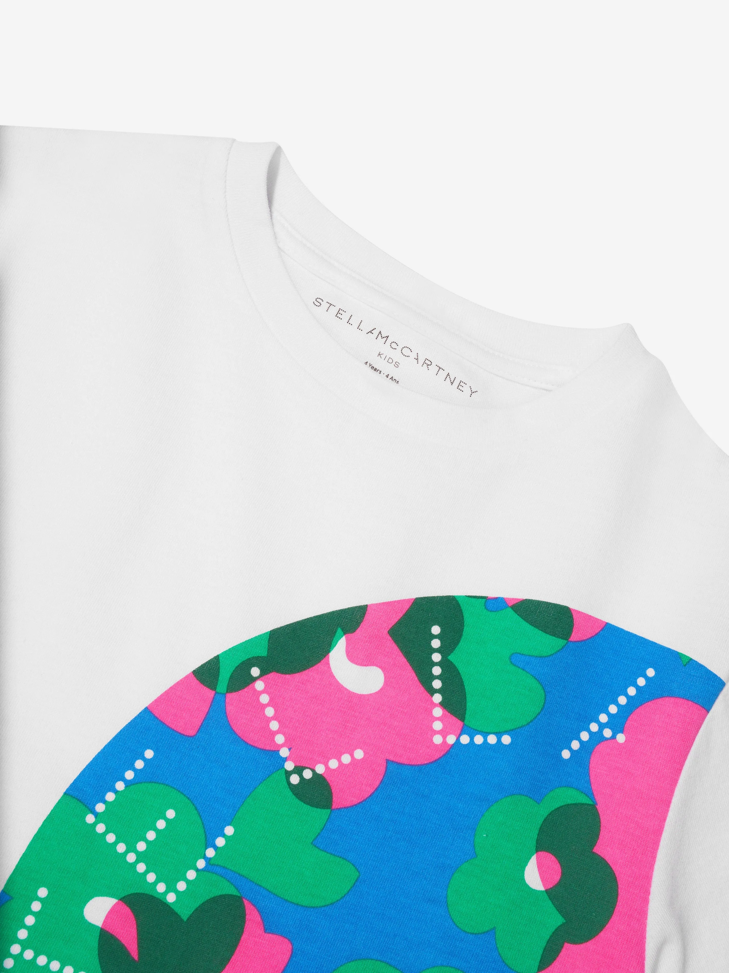 Stella McCartney Girls Side Logo Cropped T-Shirt