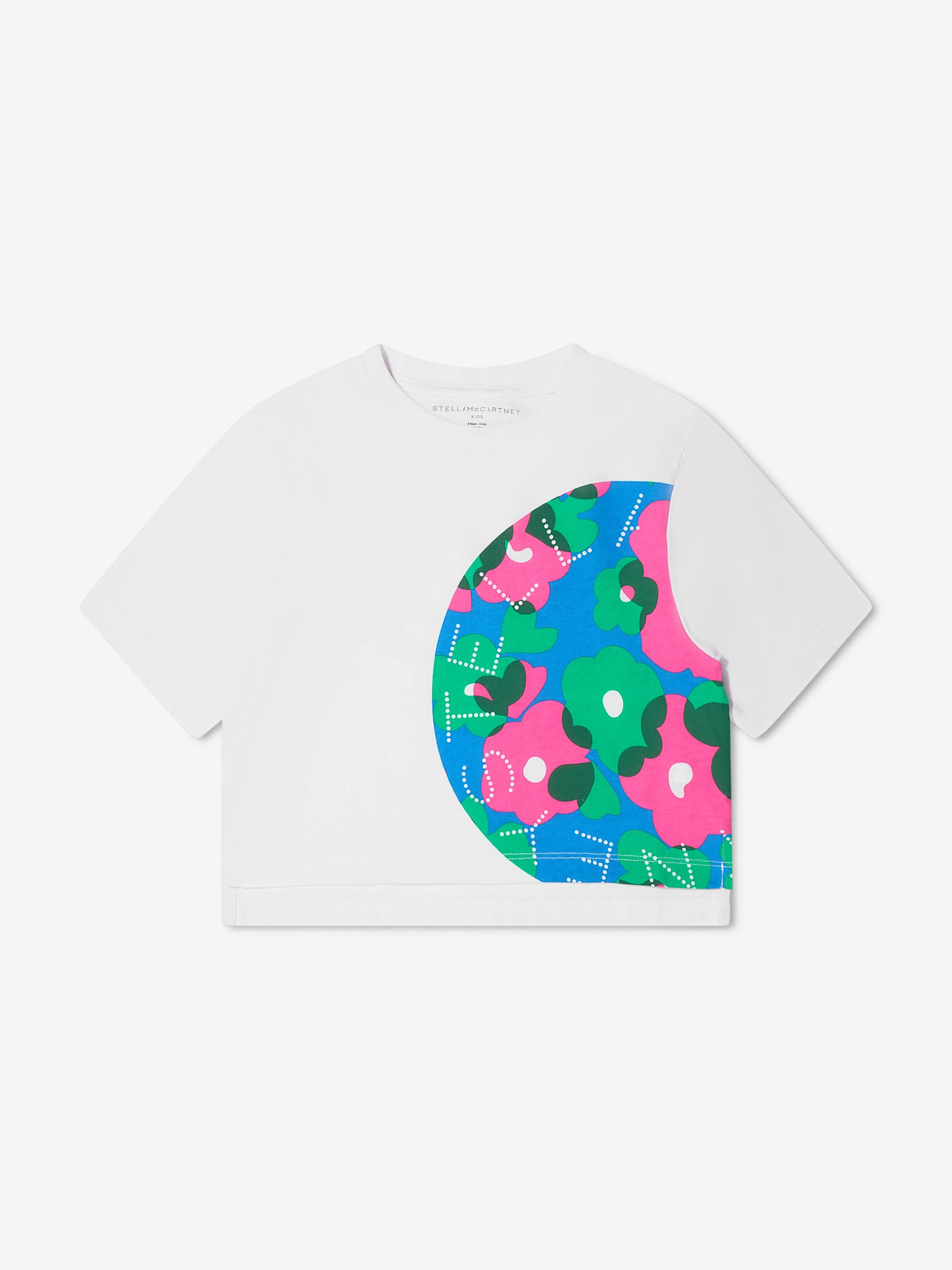 Stella McCartney Girls Side Logo Cropped T-Shirt