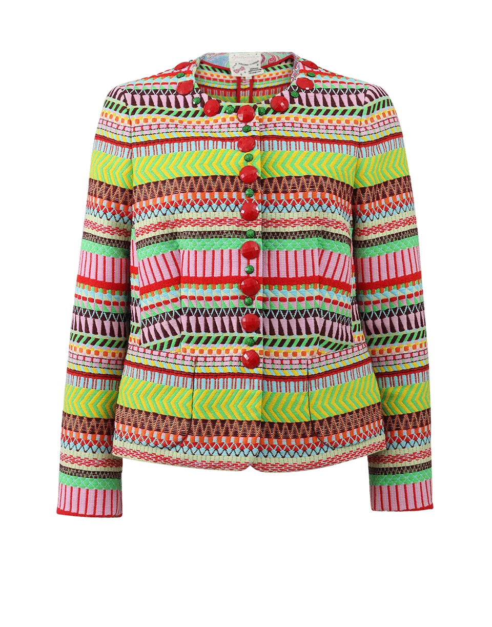 Stripe Embroidered Jacket