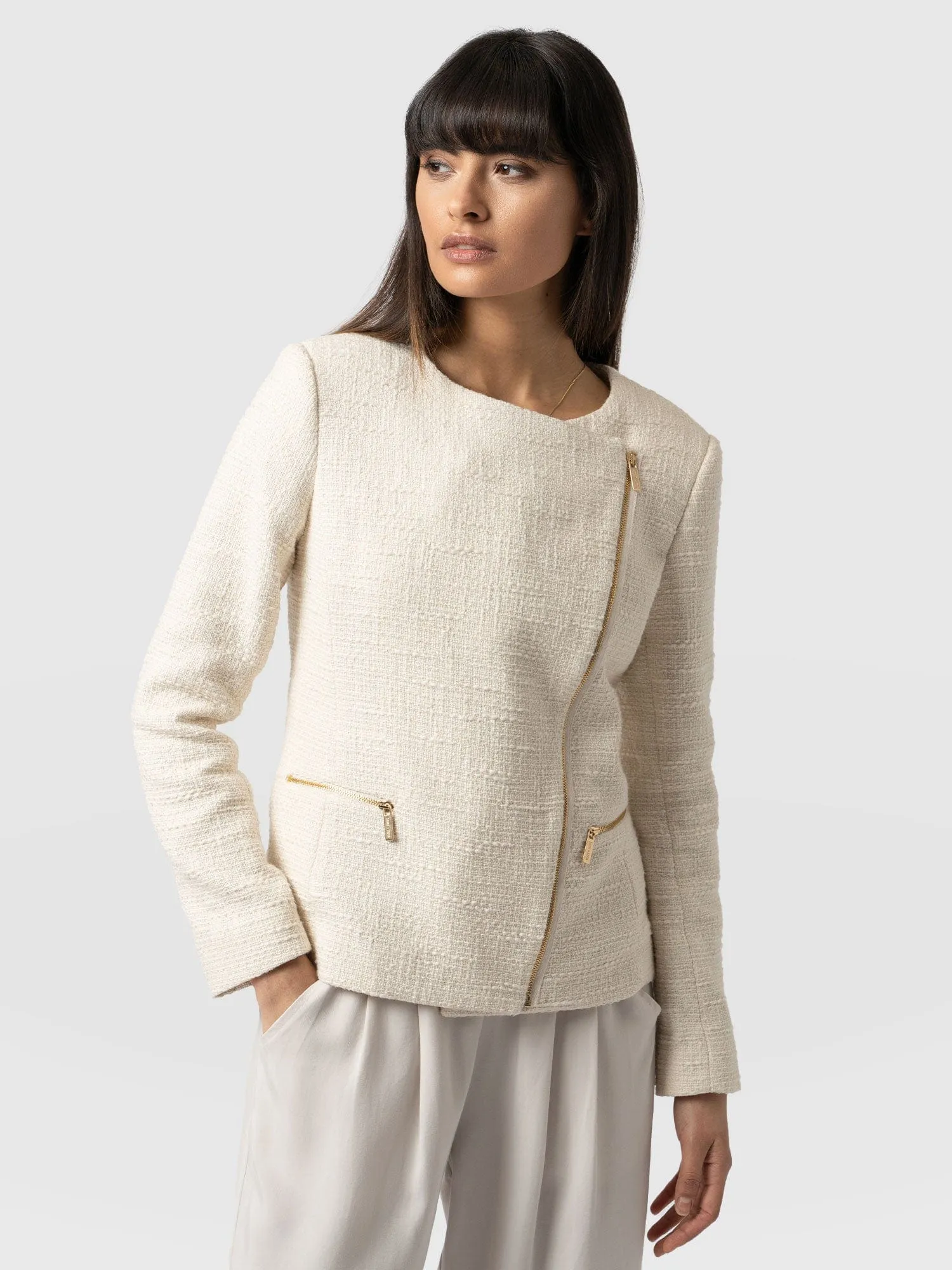 Sutton Jacket - Cream Bouclé