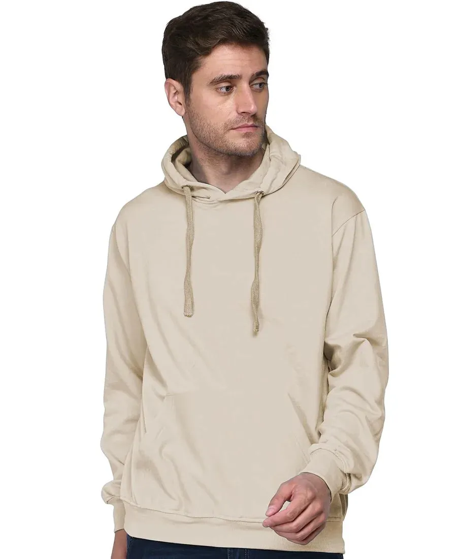 SXV Solid Plain Sweatshirt Hoodie for Men & Women (Beige)