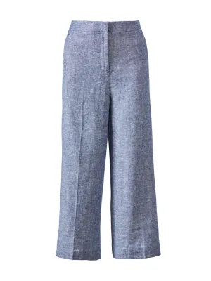 The Chambray Marina Pant in Blue Chambray