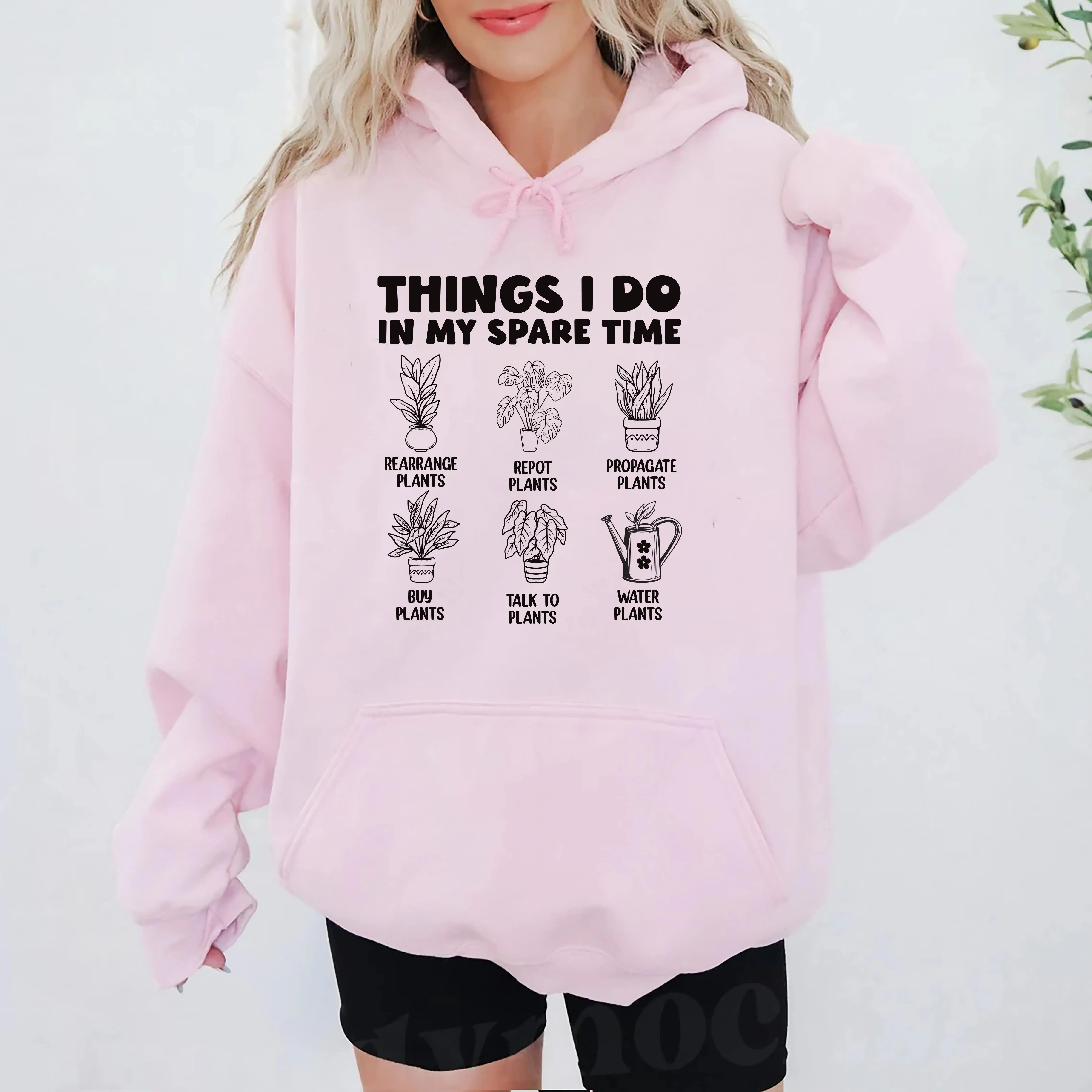 Things I Do in My Spare Time Plants Hoodie, Funny Garden Hoodie