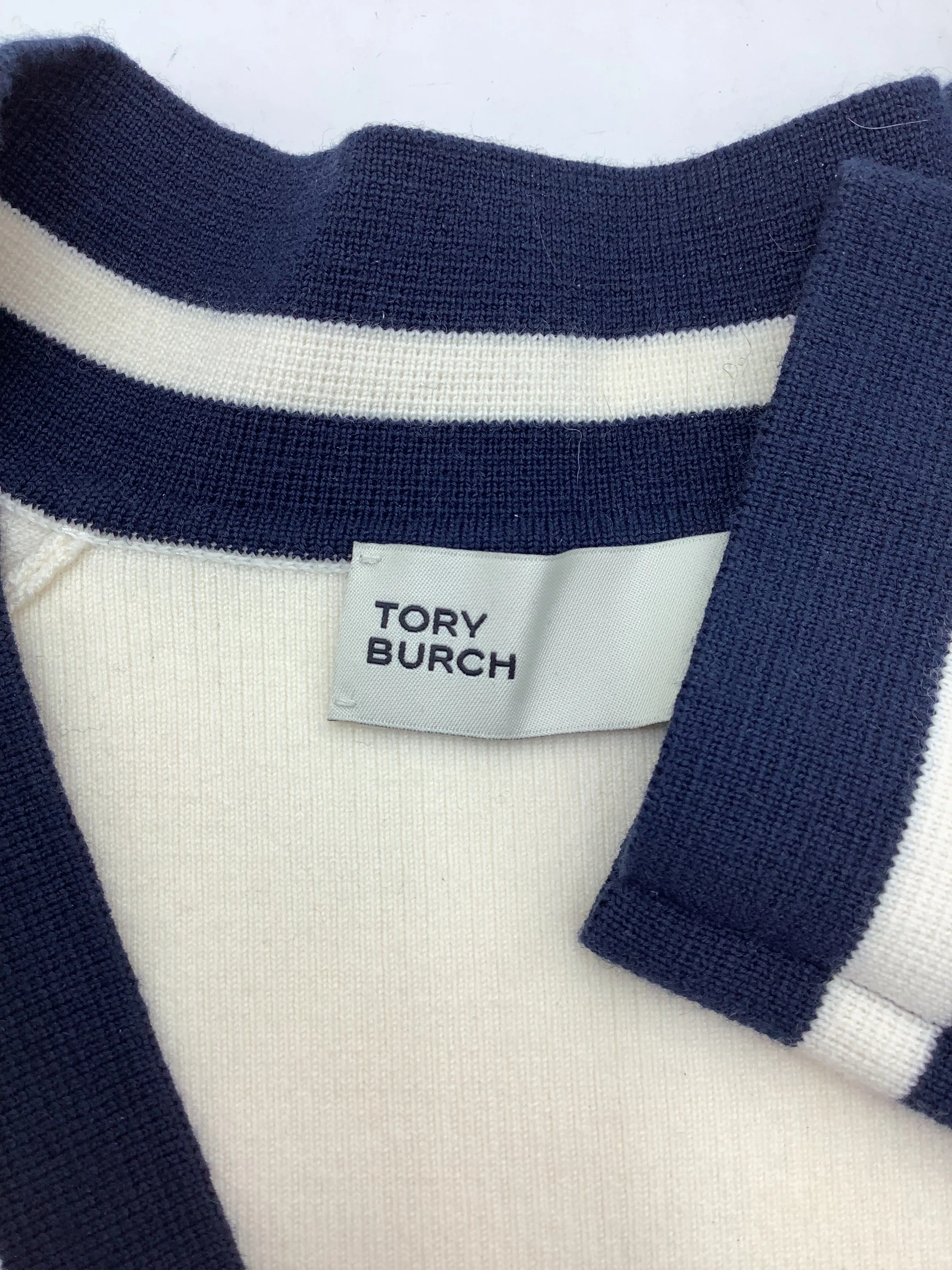 Tory Burch Sweater Merino Wool V Neck Size: S