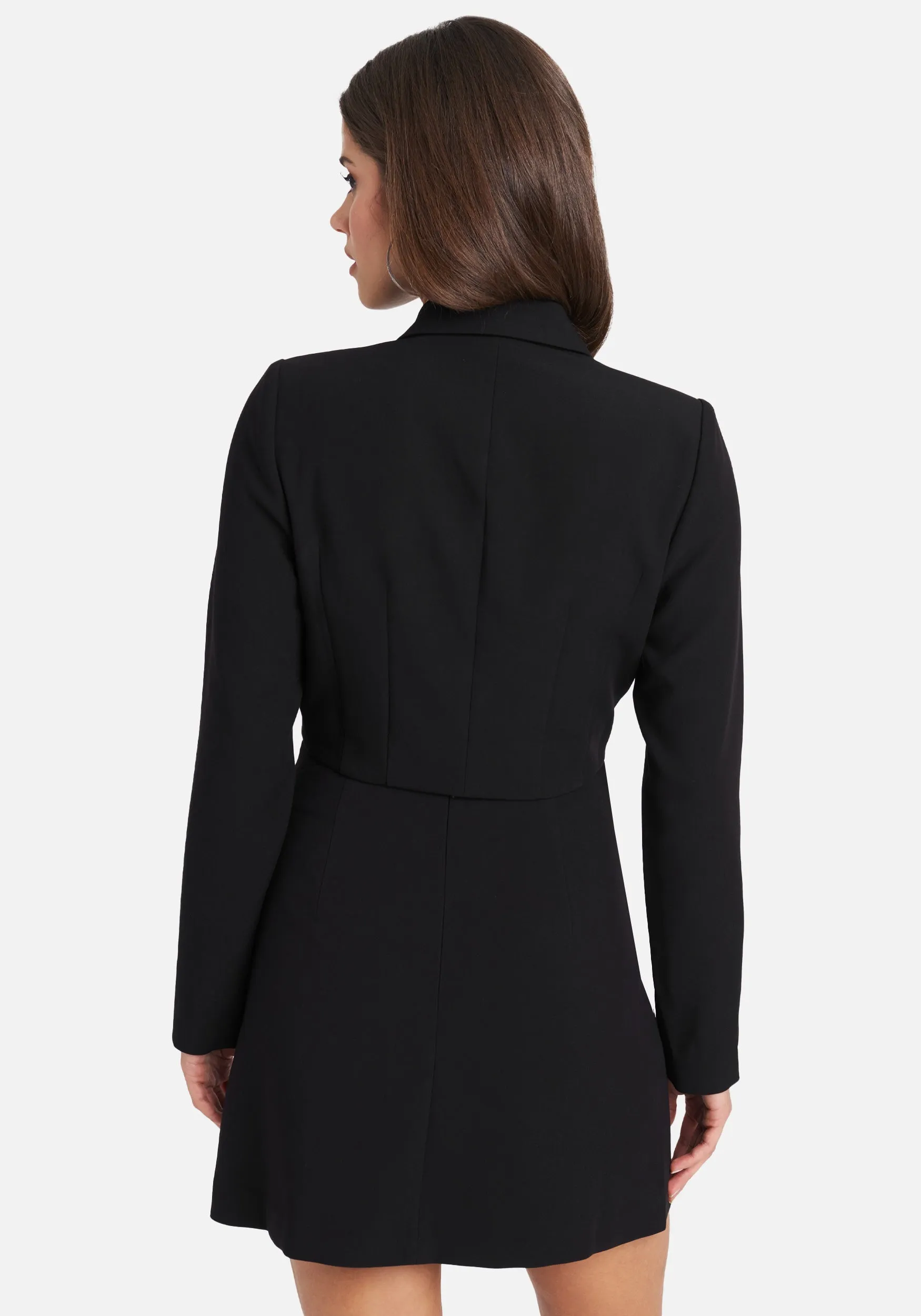 Tuxedo Cropped Stretch Twill Jacket