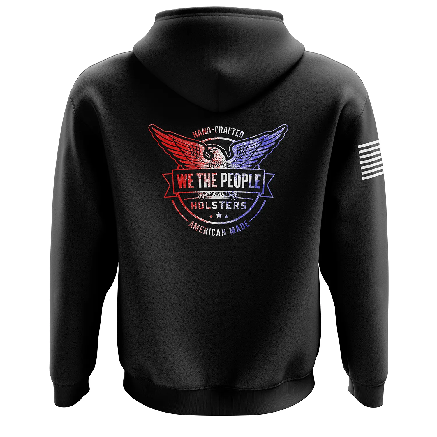 We The People Holsters Distressed Flag Logo Zip Up Hoodie