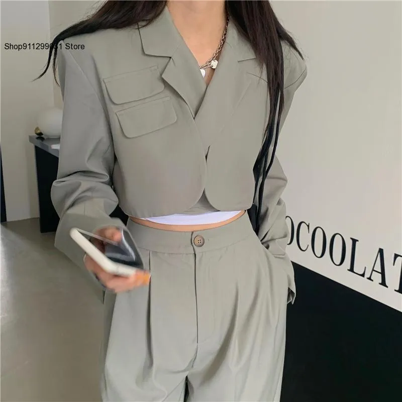 Women Sexy New Chic Crop Blazer