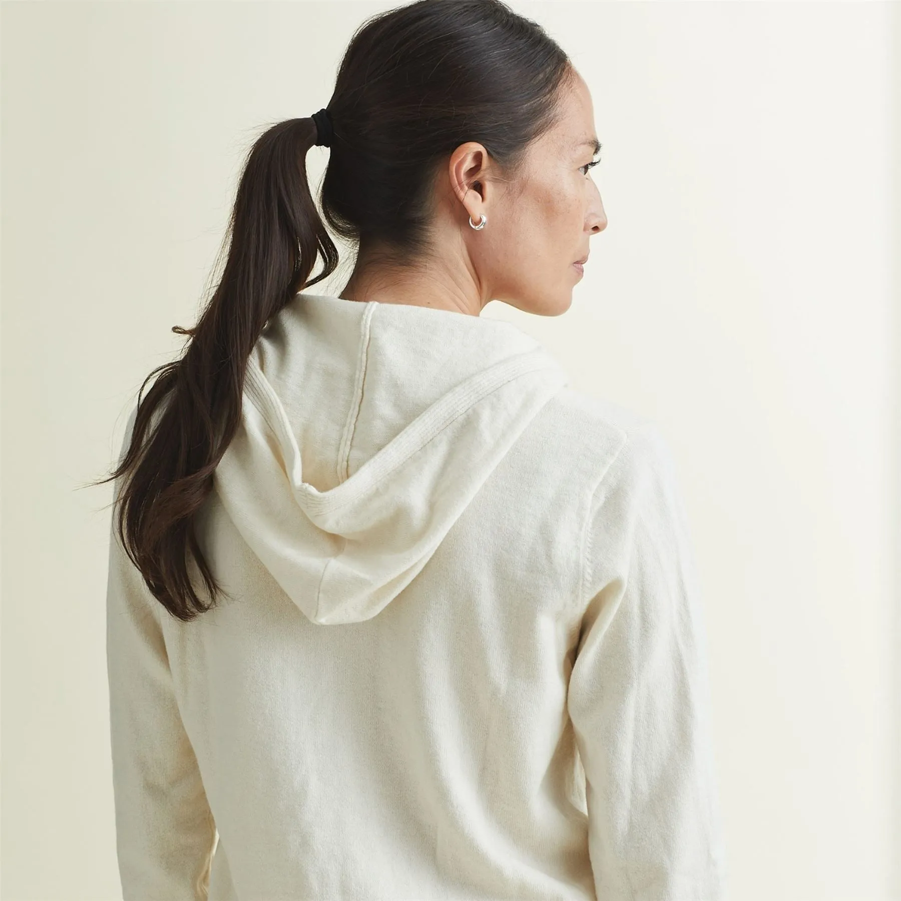 Womens Enza Hoodie Cream - AW24