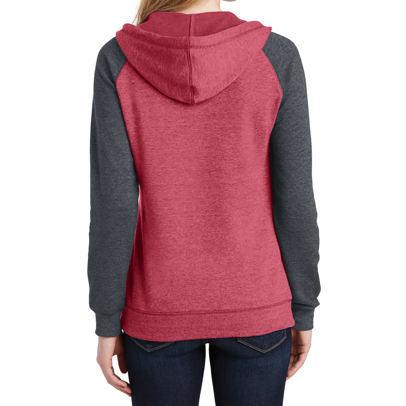 Women's Juniors Lightweight Fleece Raglan Hoodie