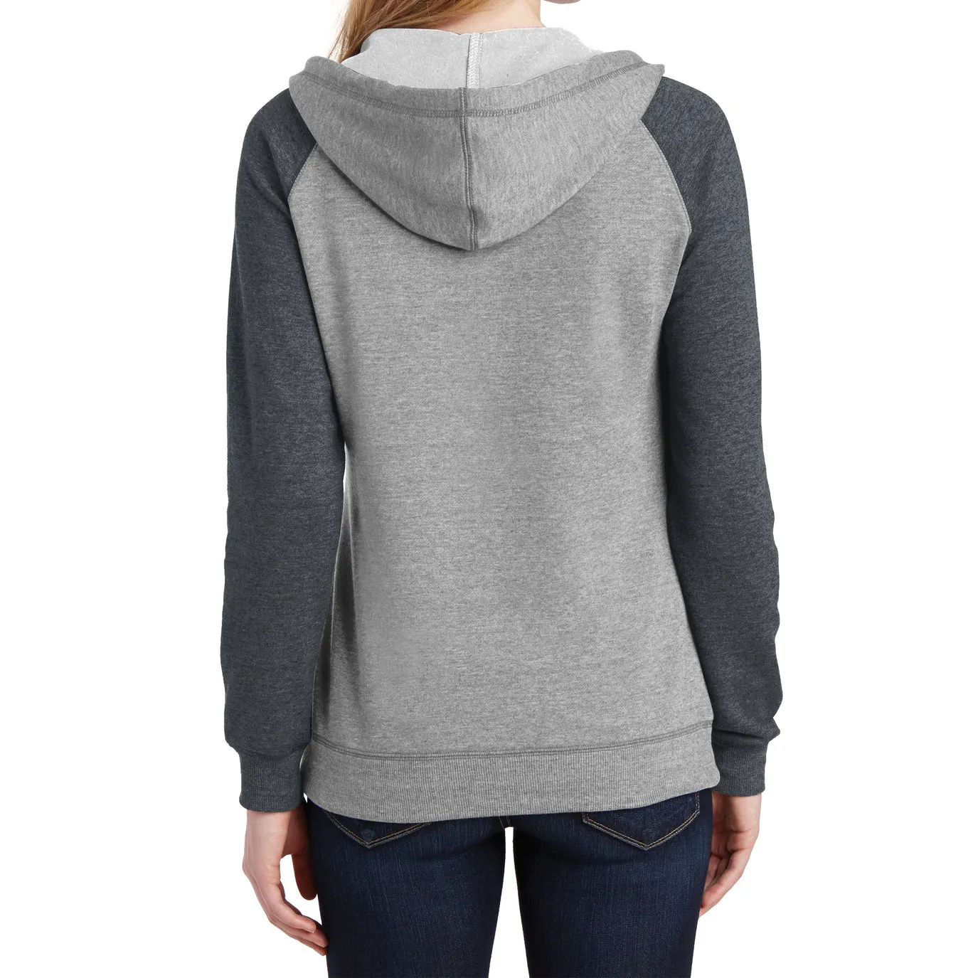 Women's Juniors Lightweight Fleece Raglan Hoodie