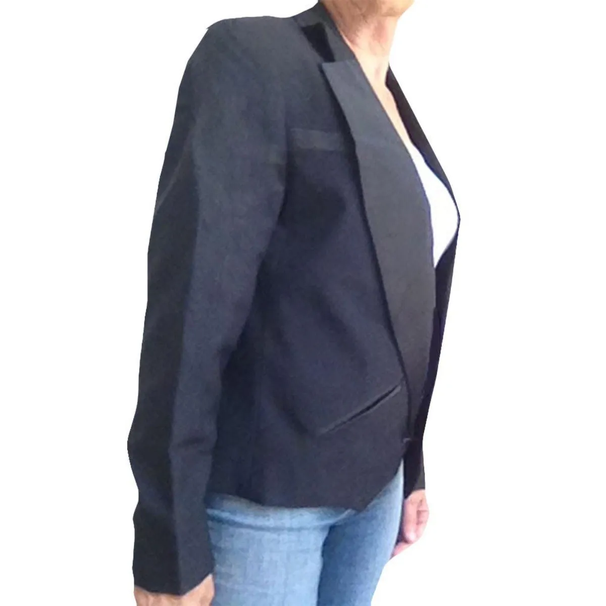 Women's Texas Tuxedo Jacket, Black, Cropped Western-Style